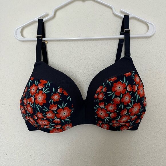 Lively The No-Wire Push-Up Floral Print bra  36DDD - Picture 2 of 9
